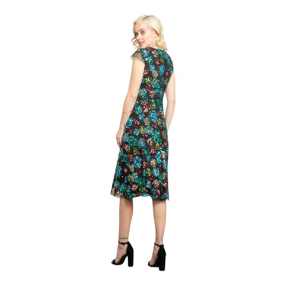 Anthropologie Eva Franco Glenna Sequined Midi Dress Size 8 - Picture 3 of 11